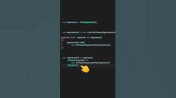 Mapping Lists: Iterative vs LINQ approaches #shorts