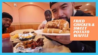 Fried Chicken and Sweet Potato Waffle! [JL Jupiter TV]