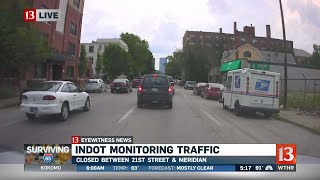 Monitoring traffic due to I-65 closure
