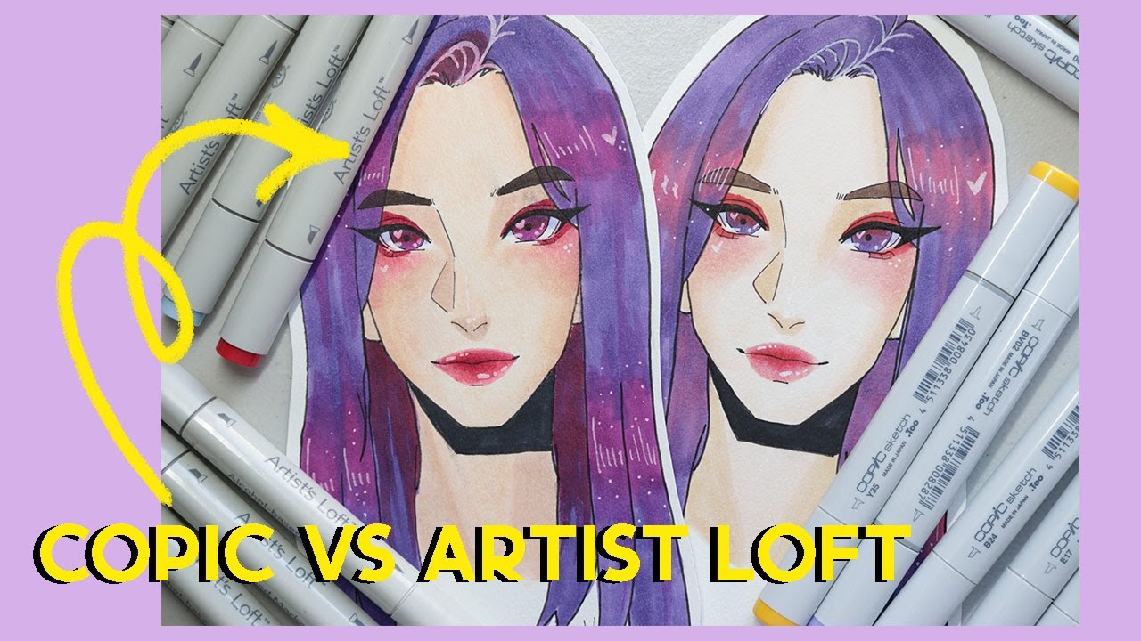 Copic vs Artist Loft Markers  Personal/Honest Review 