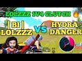 Bi team vs Hydra Danger team full intense fight in Hydra Elite customs | 1v4 clutch | Pubg emulator