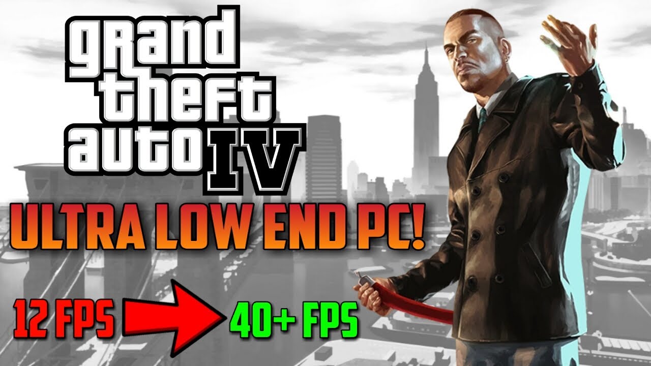 You can PLAY GRAND THEFT AUTO IV on LOW RESOURCES PC 