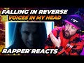 RAPPER REACTS to Falling In Reverse - "Voices In My Head"