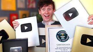 GUINNESS WORLD RECORDS ACCEPTED MY PLAY BUTTON APPLICATION!