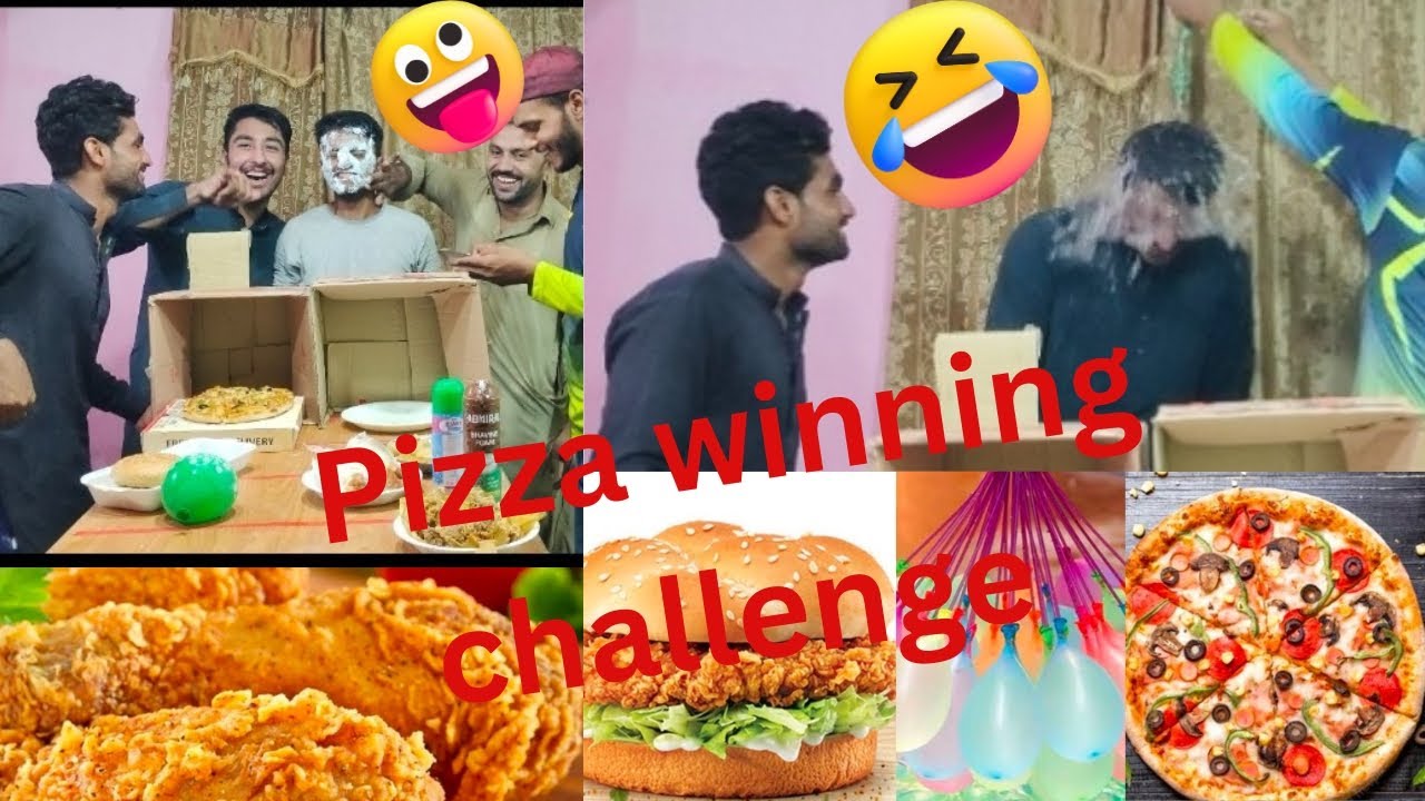 pizza winning challenge/food game challenge /Hiden game Lucky's win or ...