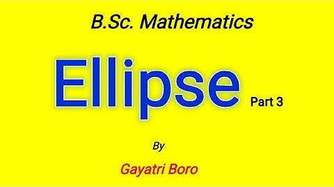 Ellipse Part 3 Diameter