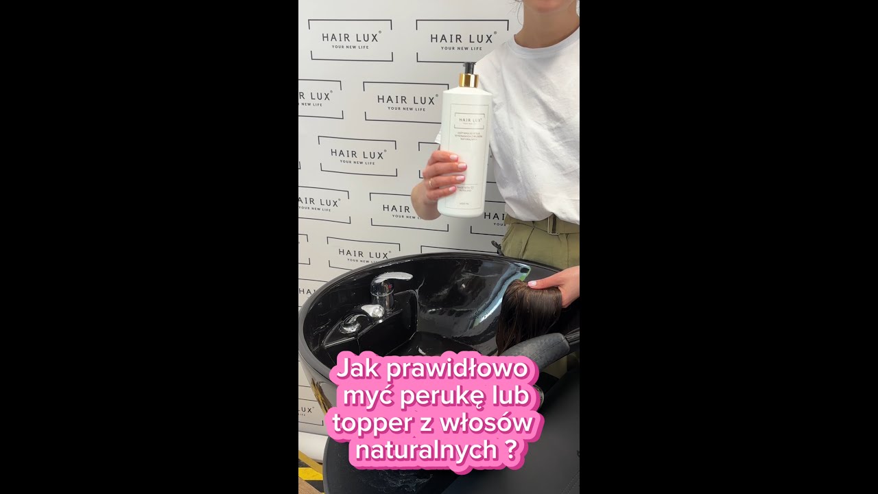 HairLuxpl Jak prawidłowo umyć topper lub perukę z włosów naturalnych