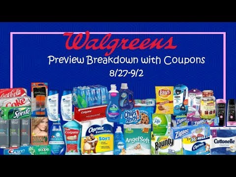 Walgreens Preview Breakdown with Coupons 8/27-9/2