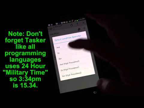 Android Tasker 101 Tutorials: Lesson 30 - Announce Texter Only Once - Time Variable, If/Else