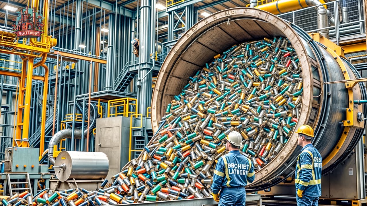 How Over 160 Million Batteries Are Recycled EACH YEAR in a Factory