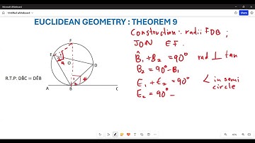 EUCLIDEAN GEOMETRY |THEOREM 9 PROOF