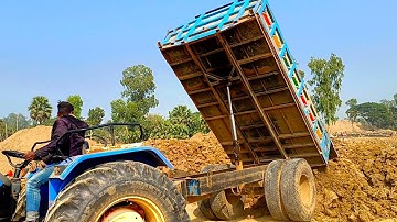 Tractor Soil Unloading Video.New Unload facility of tractors.New Holland 60 By 50 tractor E P7