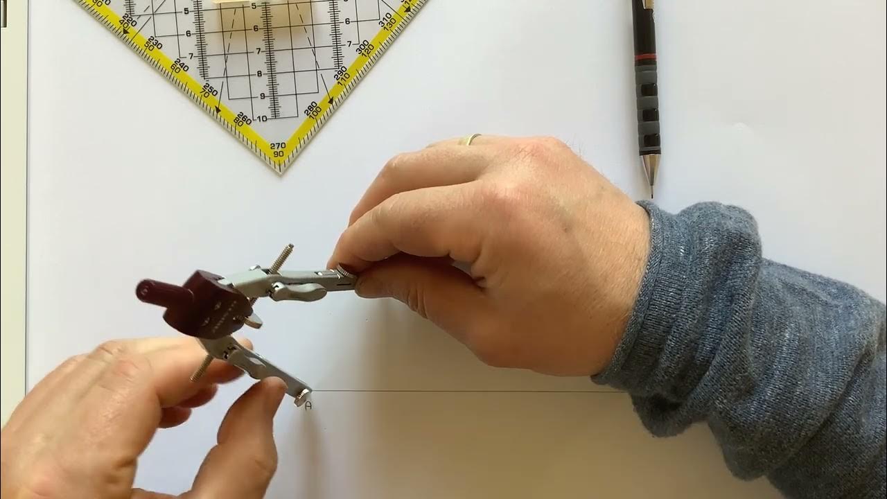 Konstruktion einer Parallelen durch einen festem Punkt - YouTube