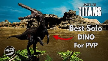 Most powerful with Best Survivability - Solo Suchomimus PvP on Gondwa Officials - Path of Titans