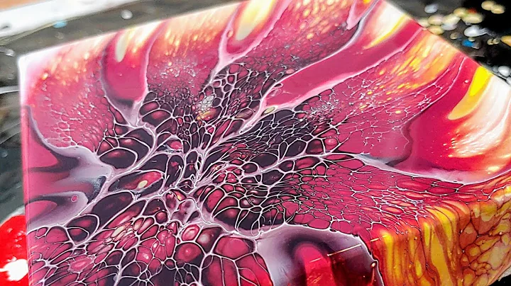 #67 The Flaming Shelee Art Bloom Technique | Fluid Art Acrylic Pouring