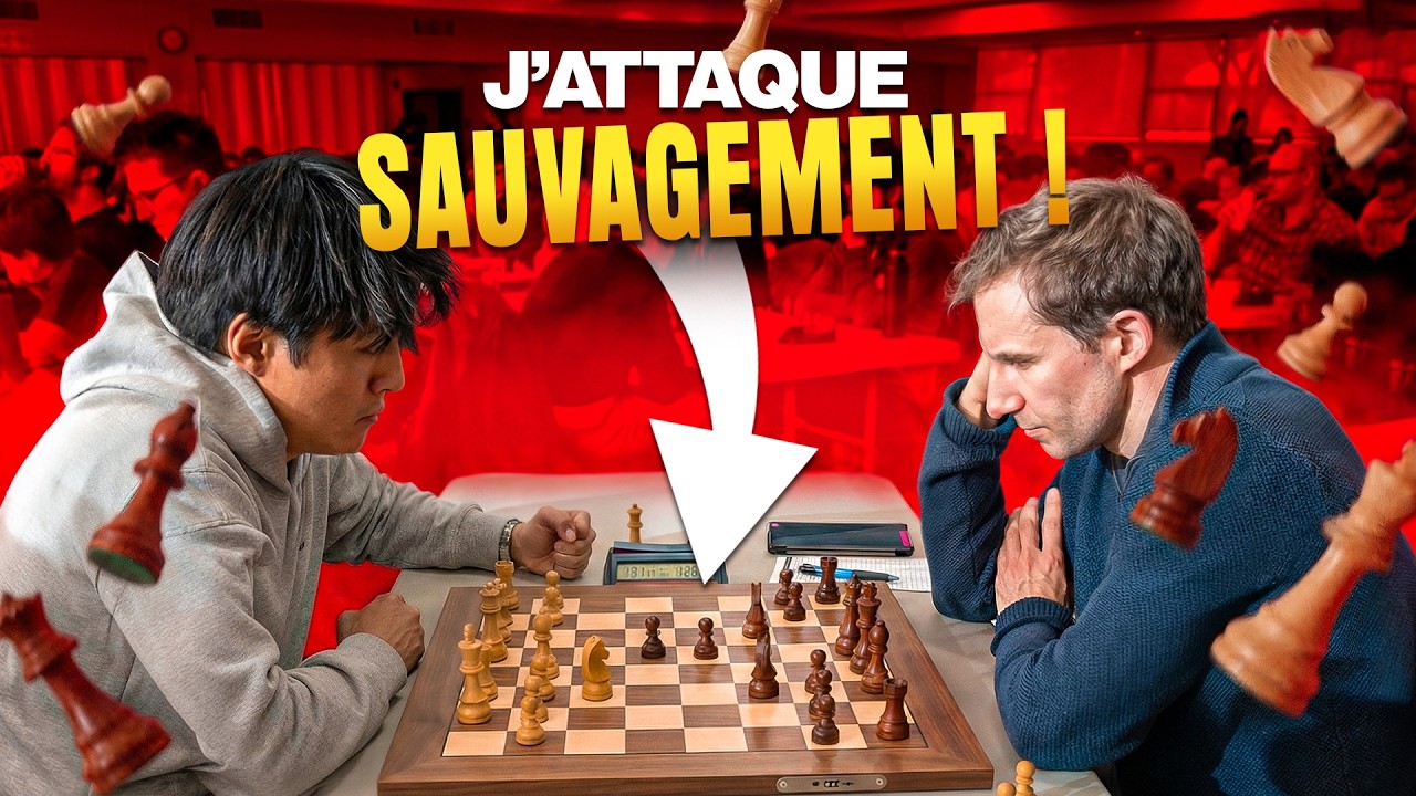 J’attaque sauvagement ce Maître International à la ronde 3 de Québec !!