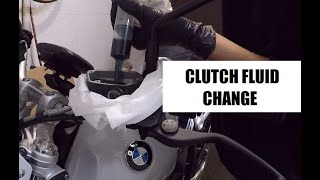 BMW R nineT Clutch fluid change/bleeding