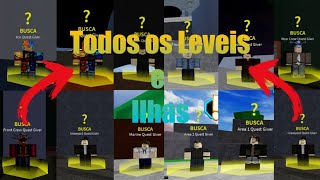 TODAS AS ILHAS DO SEA 1 DO BLOX FRUITS E SUAS CURIOSIDADES!! 