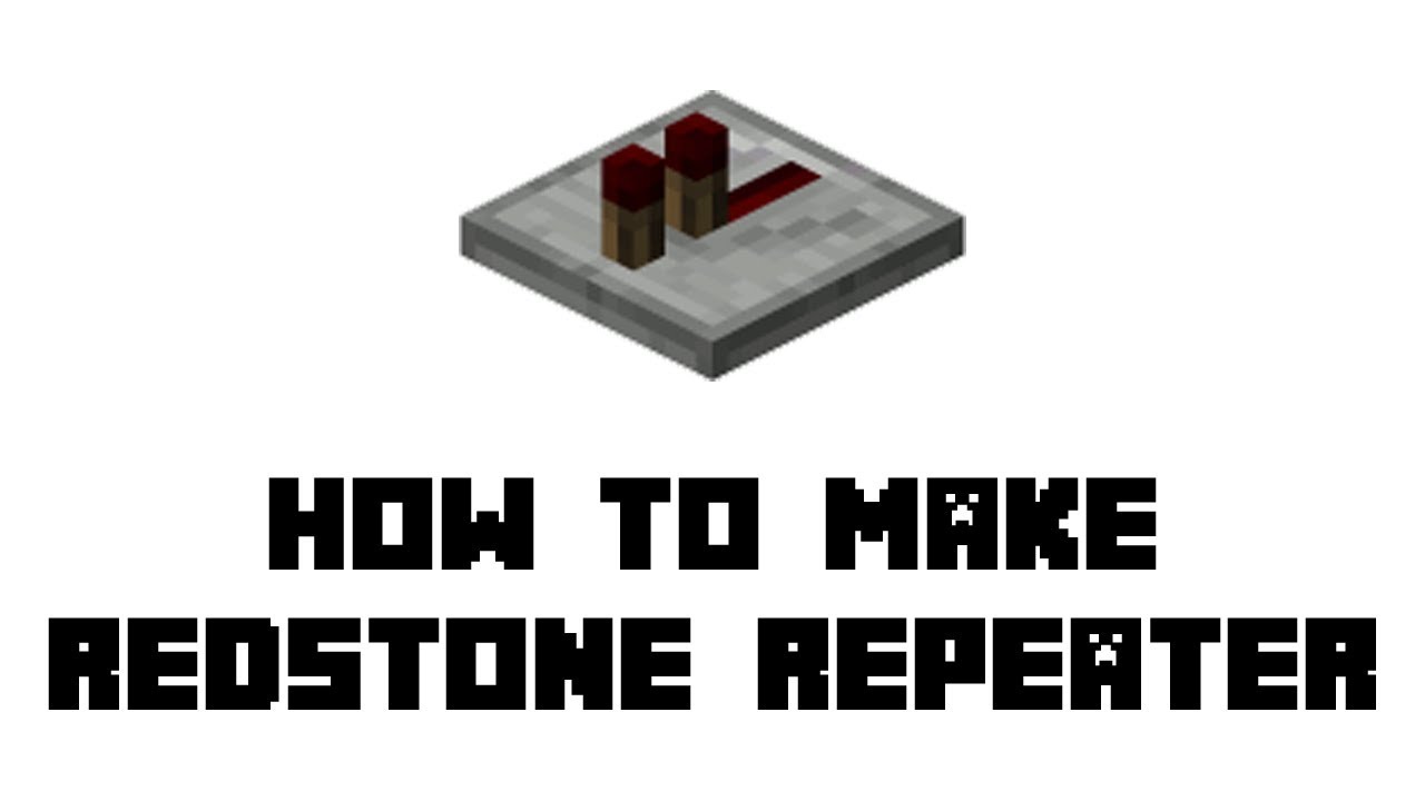 Minecraft: How to Make Redstone Repeater - YouTube
