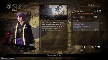 Nioh 2 First Playthrough P65 - The Island of Monsters (No Commentary) Twilight Mission