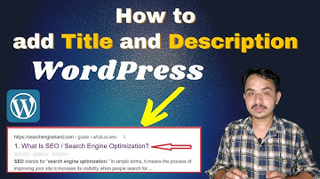 How to add meta title and description in WordPress in Hindi