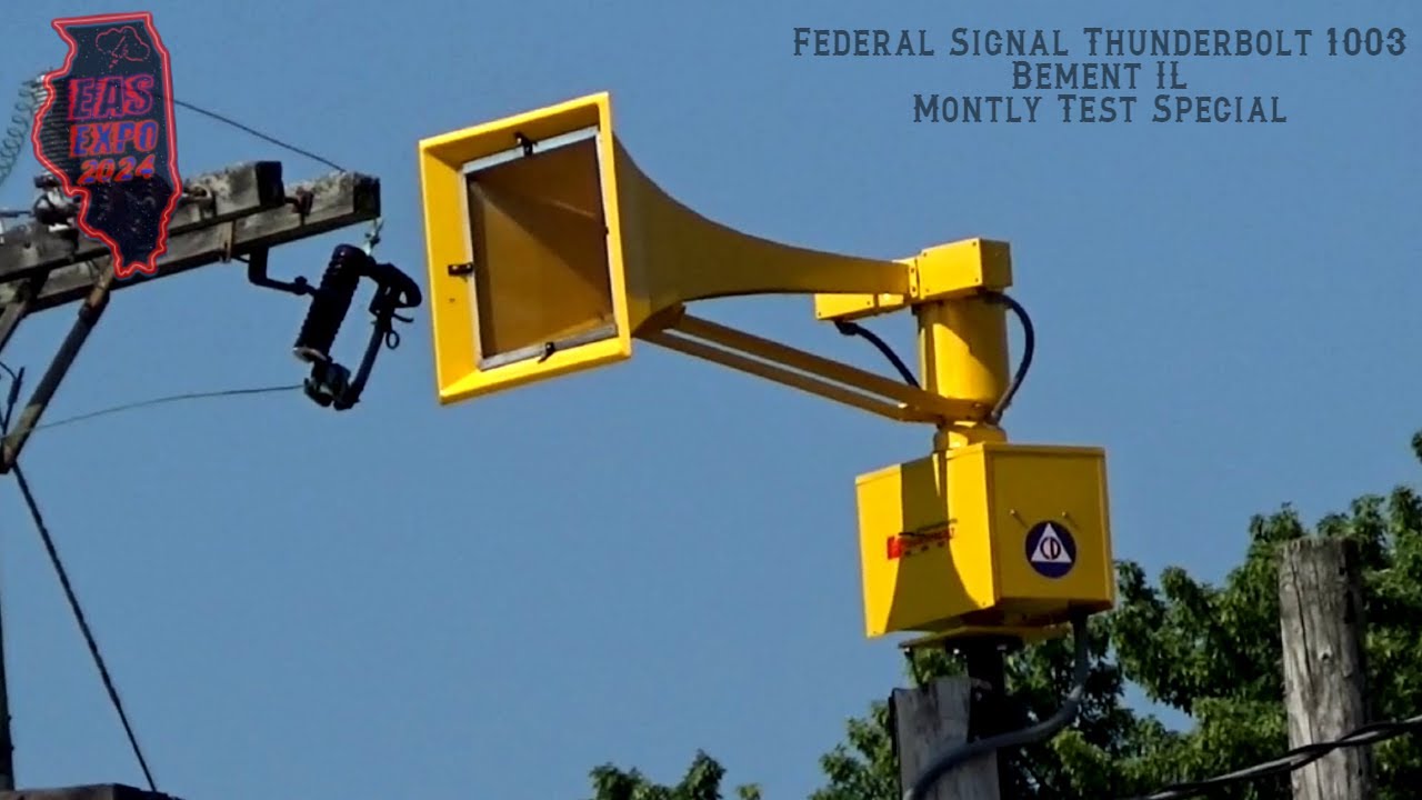 Federal Signal Thunderbolt 1003 Monthly Test Special - Bement IL
