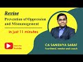 Prevention of Oppression and Mismanagement | CA Final Law | Revise in 11 minutes