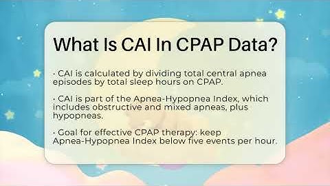 What Is CAI In CPAP Data? - Sleep Apnea Support Network