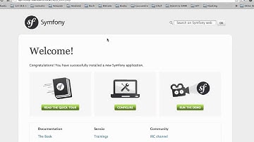 How to install and setup symfony2 using composer