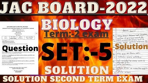 #JAC board class12th biology term:-2 exam set:-5solution#term 2 exam set solution JAC board#JAC boar