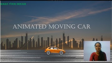 How to create animated moving car | Html and CSS