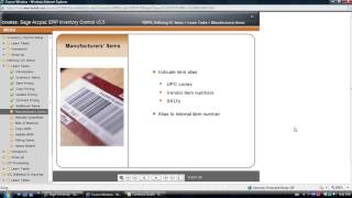 Accpac 177 Feature V55 Ic Defining Items Manufacturers Items