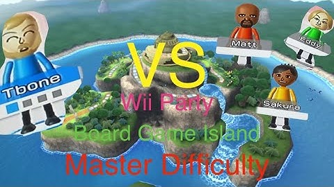 Wii Party Board Game Island Master Difficulty V.S. Matt, Eddy, and Sakura