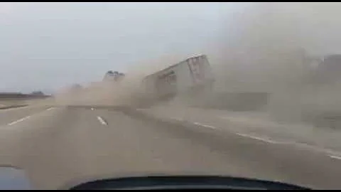 Truck Loses Brakes On Mountain And Crashes Into Run Away Ramp With Police Clearing The Way