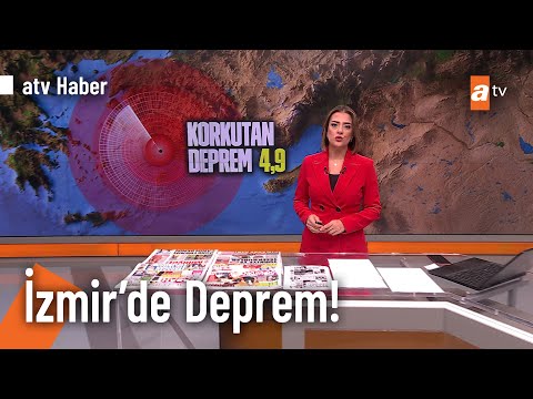 İzmir'de dün gece 4.9 büyüklüğünde deprem oldu! - @atvhaber  4 Kasım 2022