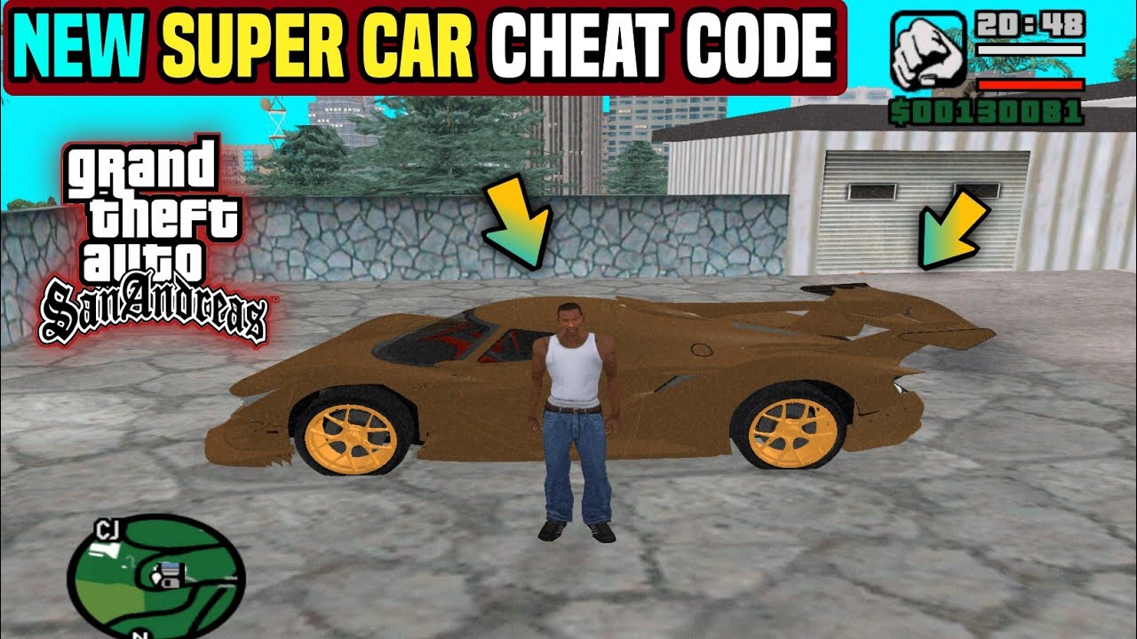 Grand Cars Code GTA San Andreas | Super Car | Cheat Code | SHAKEEL GTA - YouTube