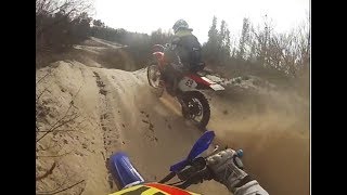 20180930 - Honda CRF & Yamaha WR - Testing Dunlop GeoMax MX-11 sand tyres... Approved!