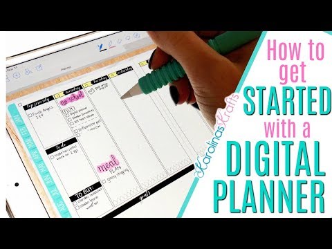 HOW TO GET STARTED WITH A DIGITAL PLANNER, ipad pro digital planner using GoodNotes