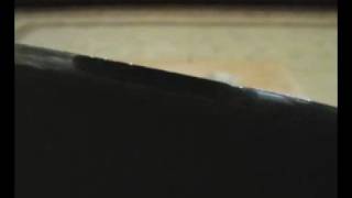 Busse Skinny ASH-1 (sharpened) during rock impacts