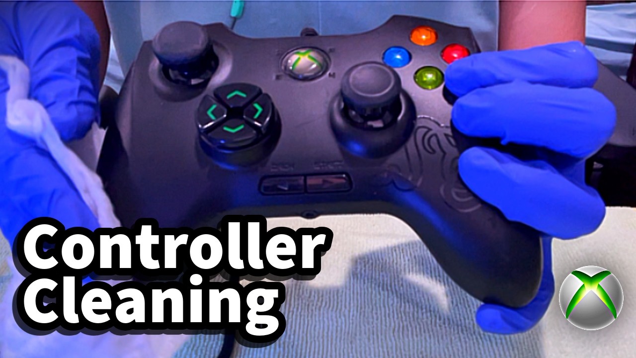 Relaxing Controller Cleaning ASMR | Xbox Razer Onza Edition (Clicky Sounds) 🎮🌙