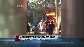 Fire breaks out at apartment complex