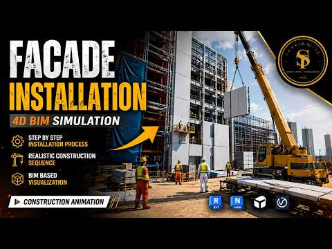 4D BIM Facade Installation Process Visualization