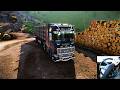 Scania Super Wood Delivery  - Realistic Driving | Moza Truck Steering Wheel - Euro Truck Simulator 2