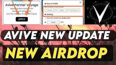 avive mining app new update | avive partner voyage location connect full details