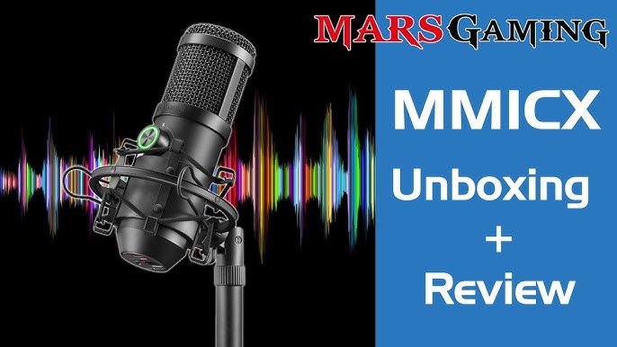 Microphone Mars Gaming MMICXW STUDIO PROFESSIONNEL BLANC - PCSTORE