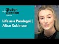 Life as a paralegal  alice robinson  slater and gordon