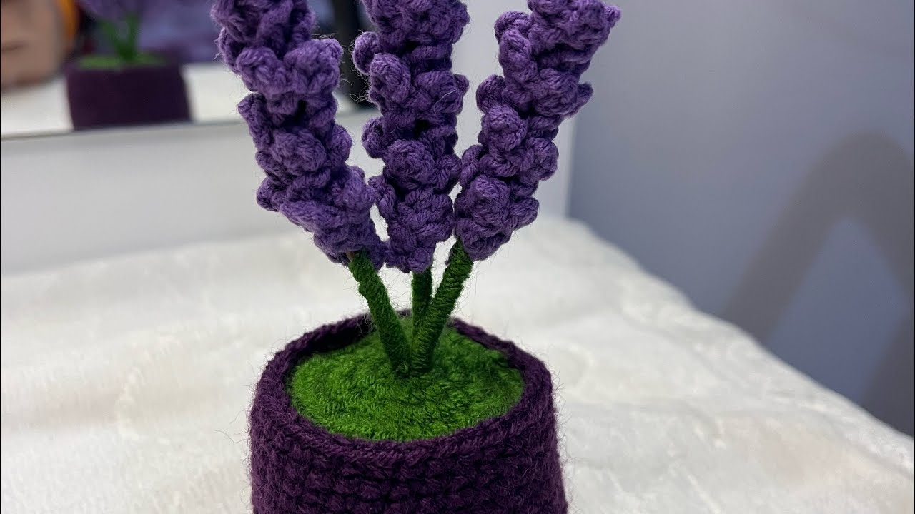 Lavanta Saksı Yapımı Örgü Tığ Anlatımlı Knitting Wow Amazing  