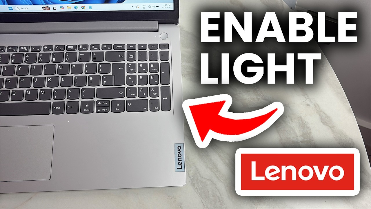 How To Turn On Keyboard Light On Lenovo Laptop - Step By Step - YouTube