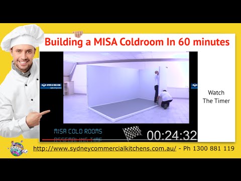 MISA COOLROOM ASSEMBLY - Coolroom built in 60 Min