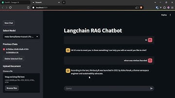 RAG Chatbot: FastAPI Backend, Streamlit Frontend, LangChain